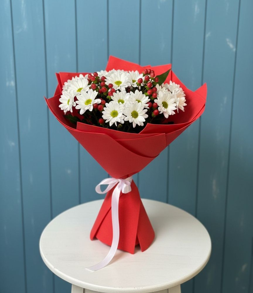 Букет цветов из: Хризантемы в Акъяр