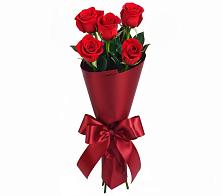 Букет 5 Красных роз Эдлесс Лав в Акъяр