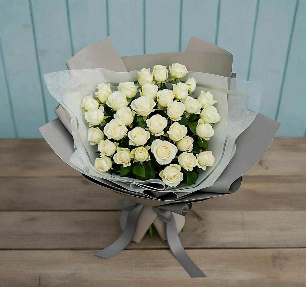 Букет Белоснежная нежность в Акъяр