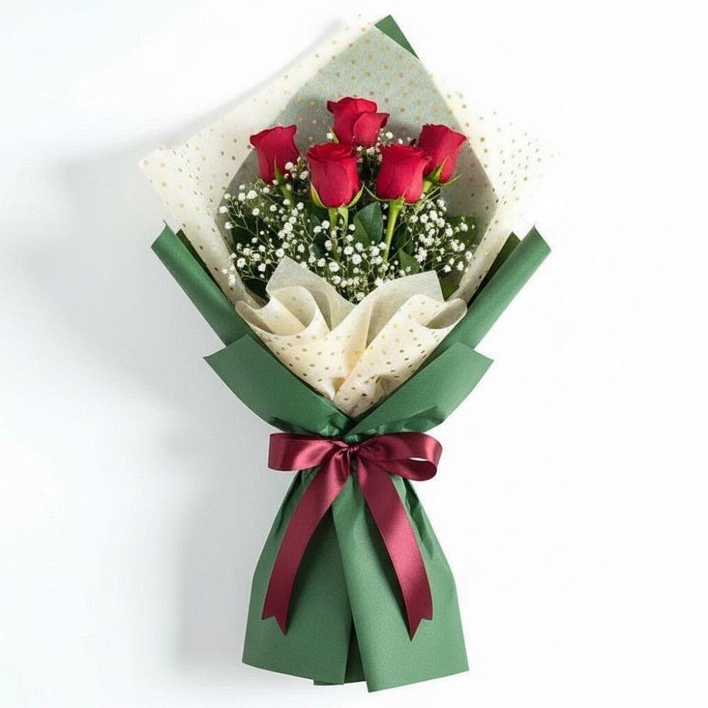 Букет цветов из: Розы в Акъяр