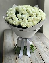 Букет 35 Белых роз в Акъяр