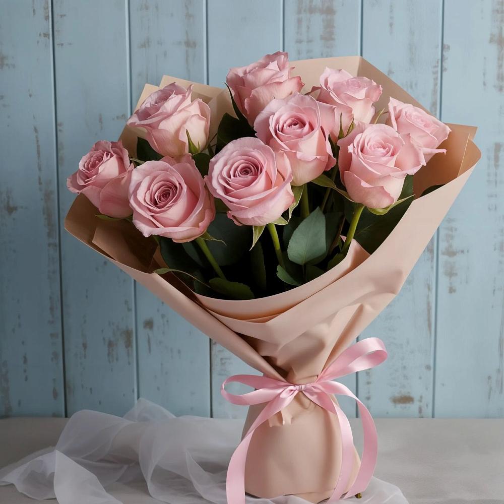 Букет цветов из: Розы в Акъяр