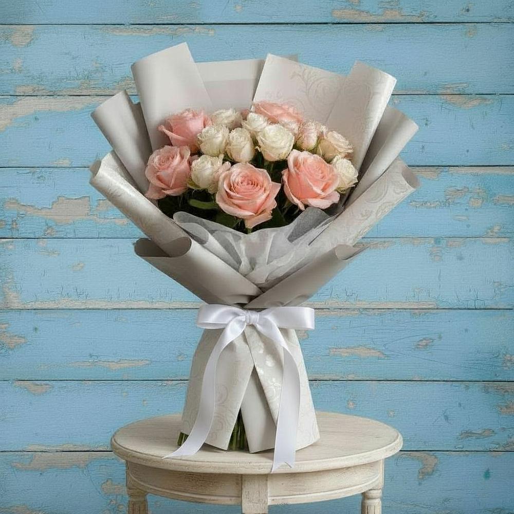 Букет цветов из: Розы в Акъяр