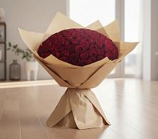 Букет 101 Красная роза в Акъяр