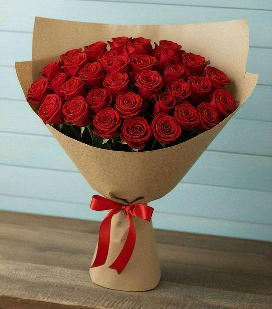 Букет Красные розы Милано в Акъяр
