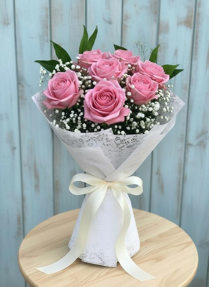 Букет цветов из: Розы в Акъяр