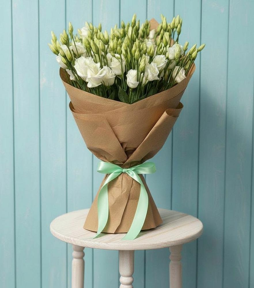 Букет цветов из: Лизиантусы в Акъяр