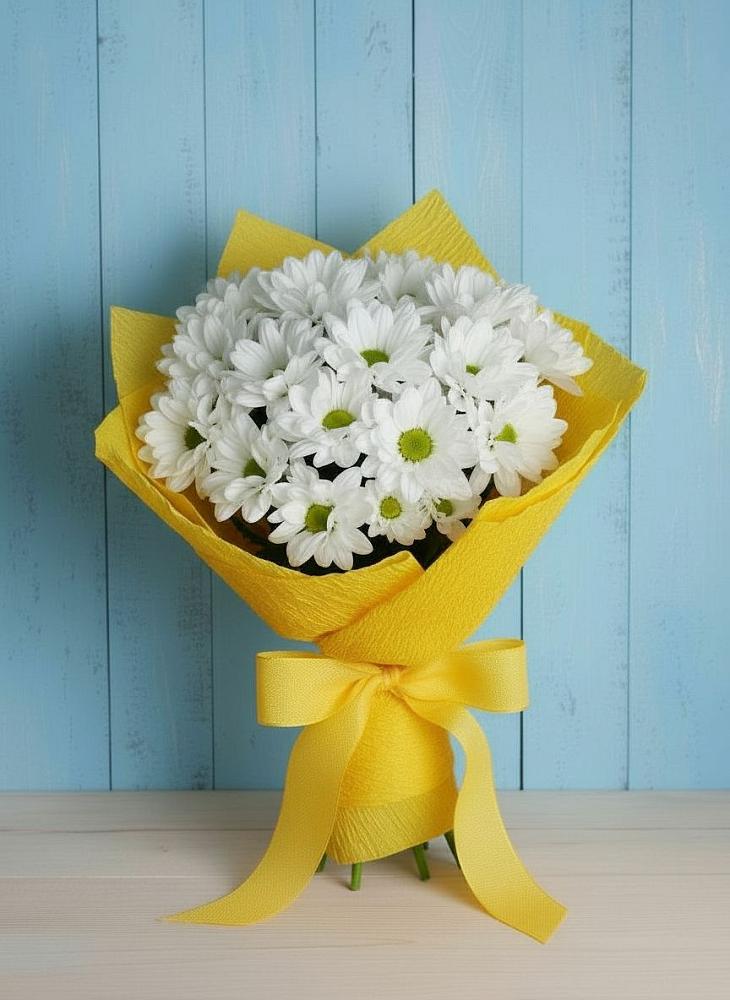 Букет цветов из: Хризантемы в Акъяр
