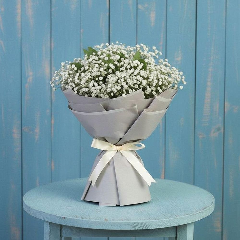 Букет цветов из: Гипсофила в Акъяр