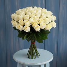 Букет 51 Белая роза Эдлесс Лав #REPLACE_PRED# Акъяр