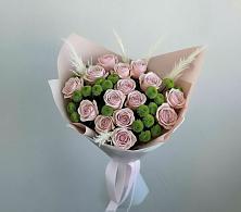 Букет цветов из:  Розы и Хризантемы в Акъяр