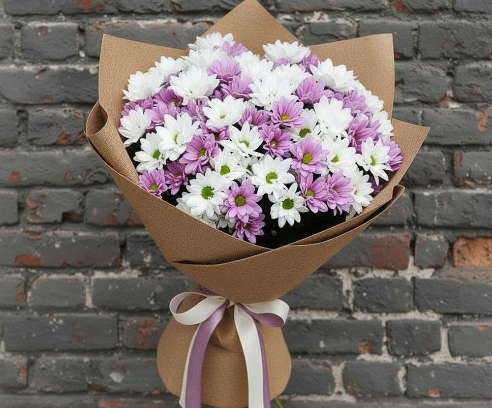 Букет цветов из: Хризантемы в Акъяр