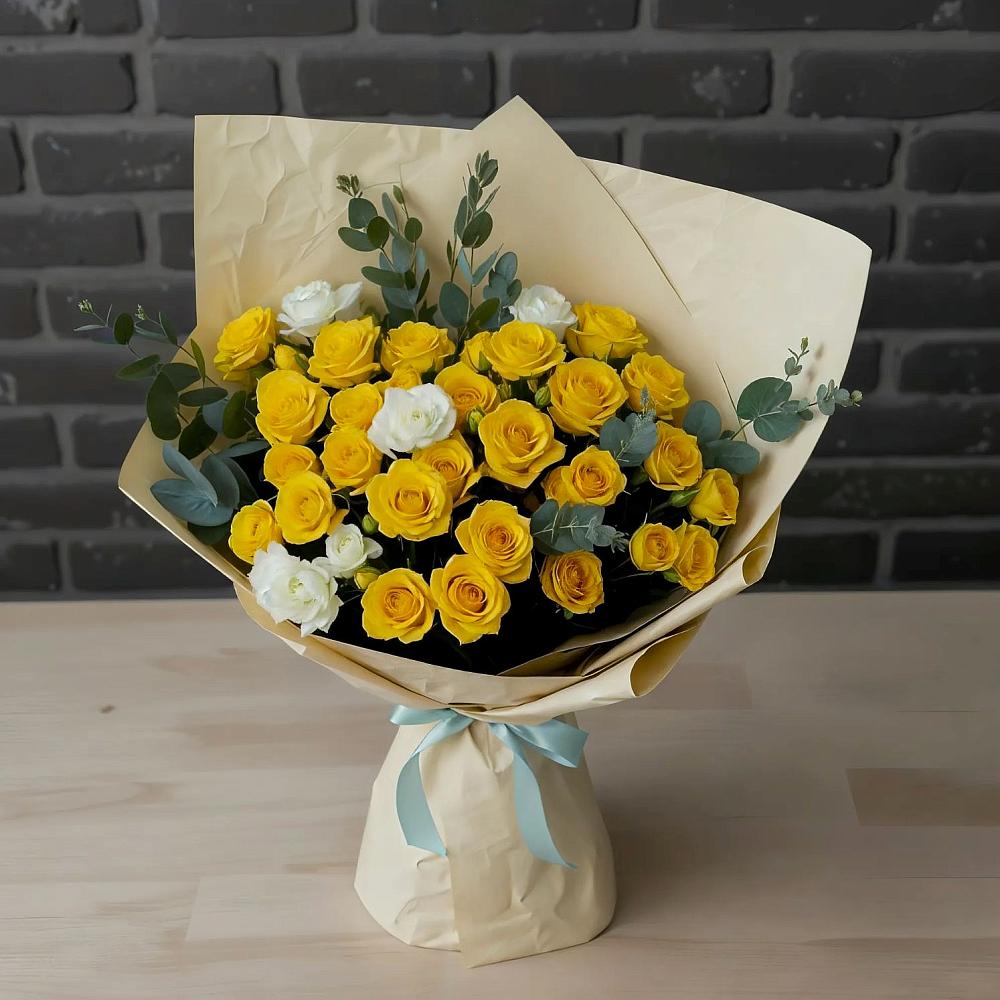 Букет цветов из: Розы в Акъяр