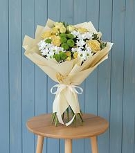 Букет цветов из:  Хризантемы и Розы #REPLACE_PRED# Акъяр